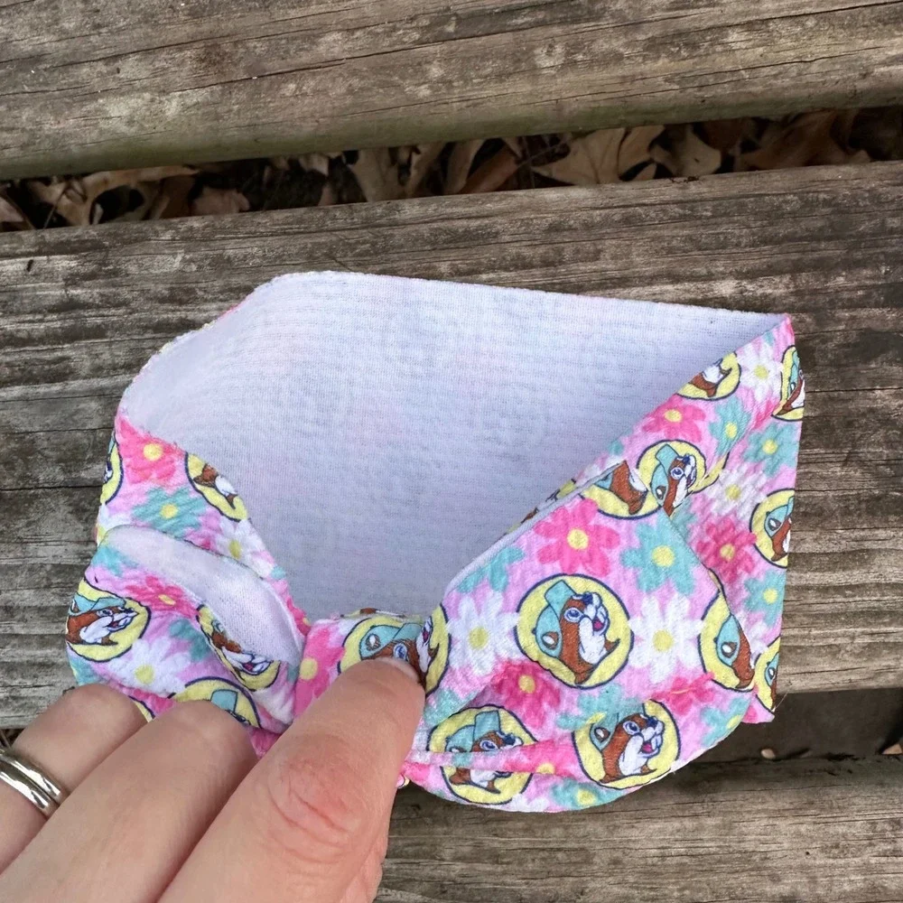 Buc-ee's Kids Bow Headband‎ Flower Print Bucee Beaver Character Cute Accessory
